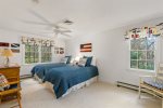 Third bedroom on the upper level has two twin beds - great for kids. A trundle day bed has since been added to this room